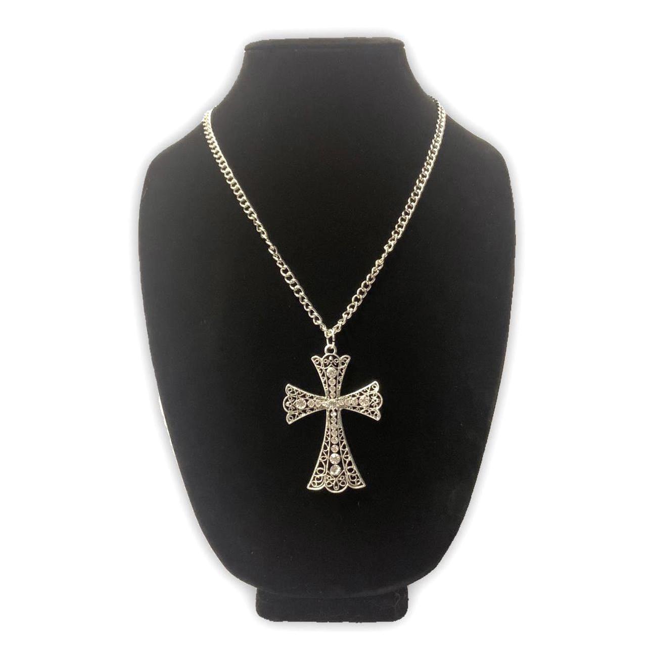 Flared Cross Necklace