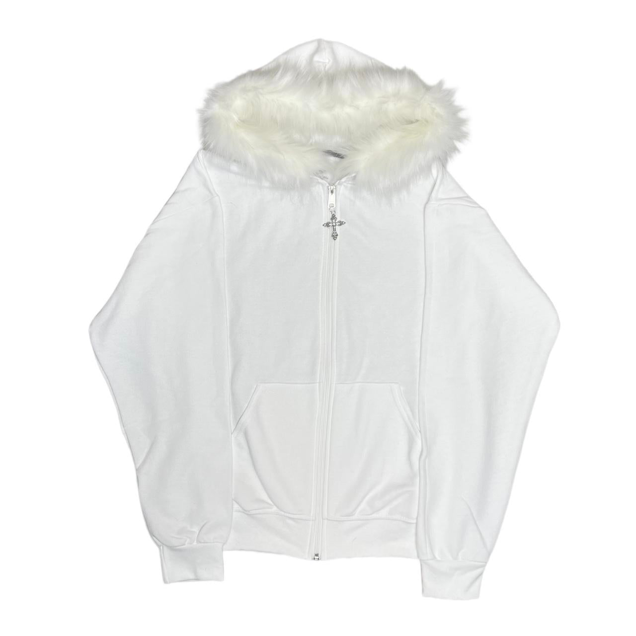 Fur Zip Up Hoodie – Grave Babe Fur Zip Up Hoodie – Grave Babe