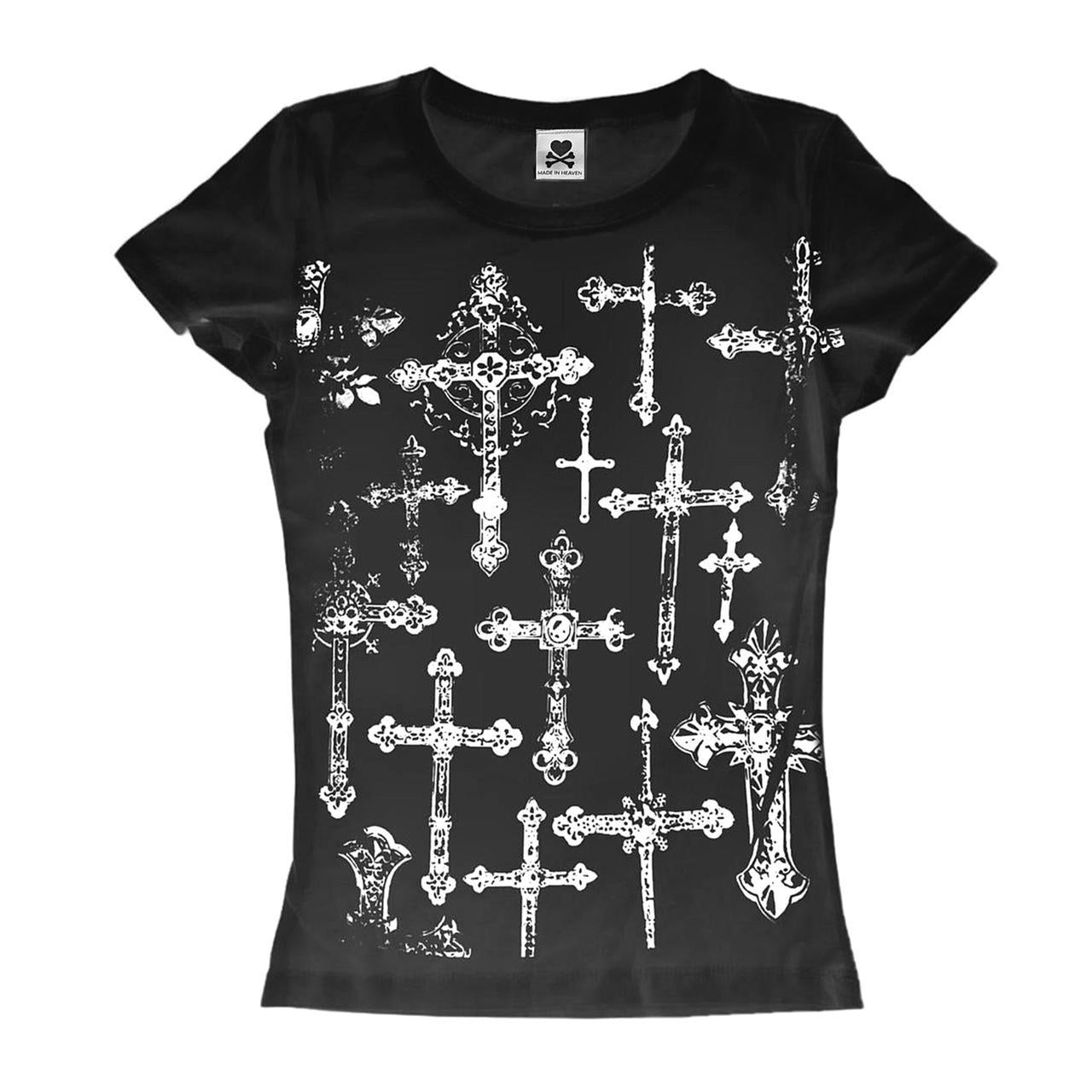 All-Over Cross Baby Tee