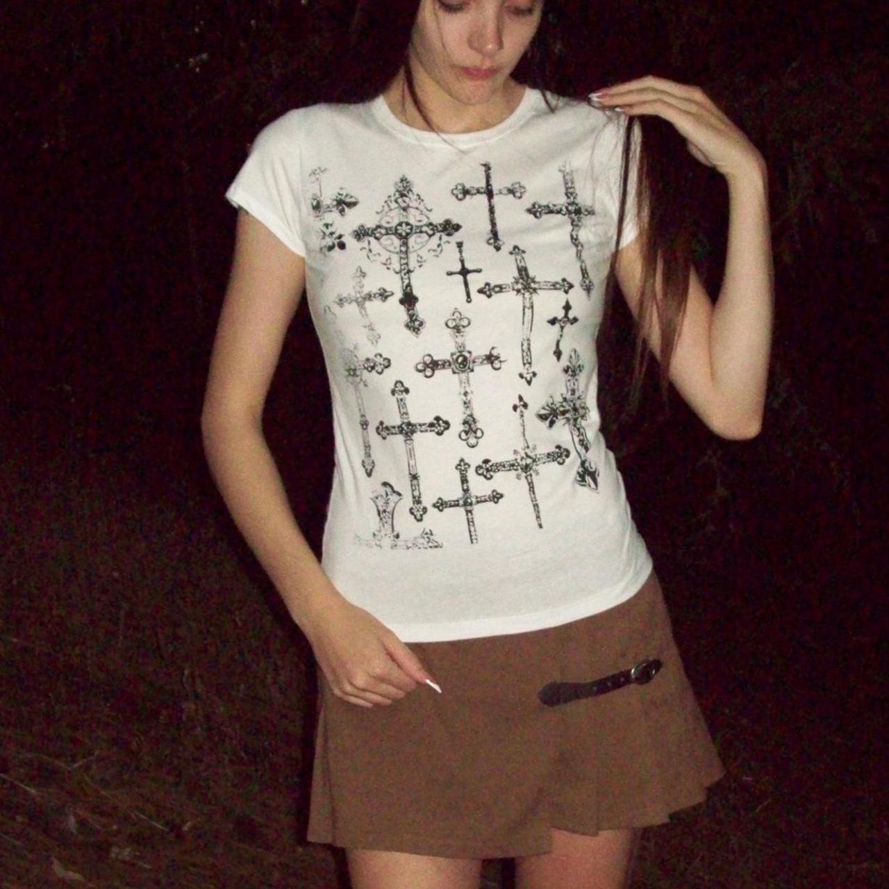 All-Over Cross Baby Tee