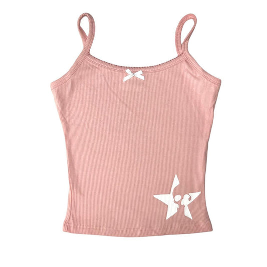♡ Pink Skull Star Tank ♡