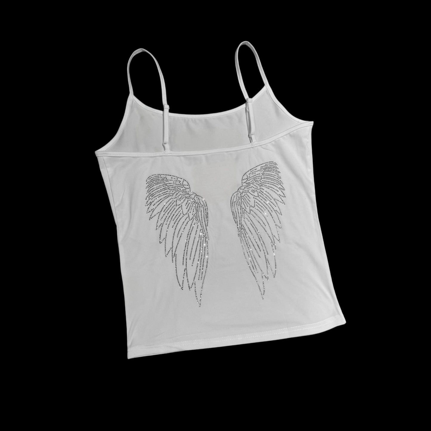 Rinestone Angel Wings Tank Top