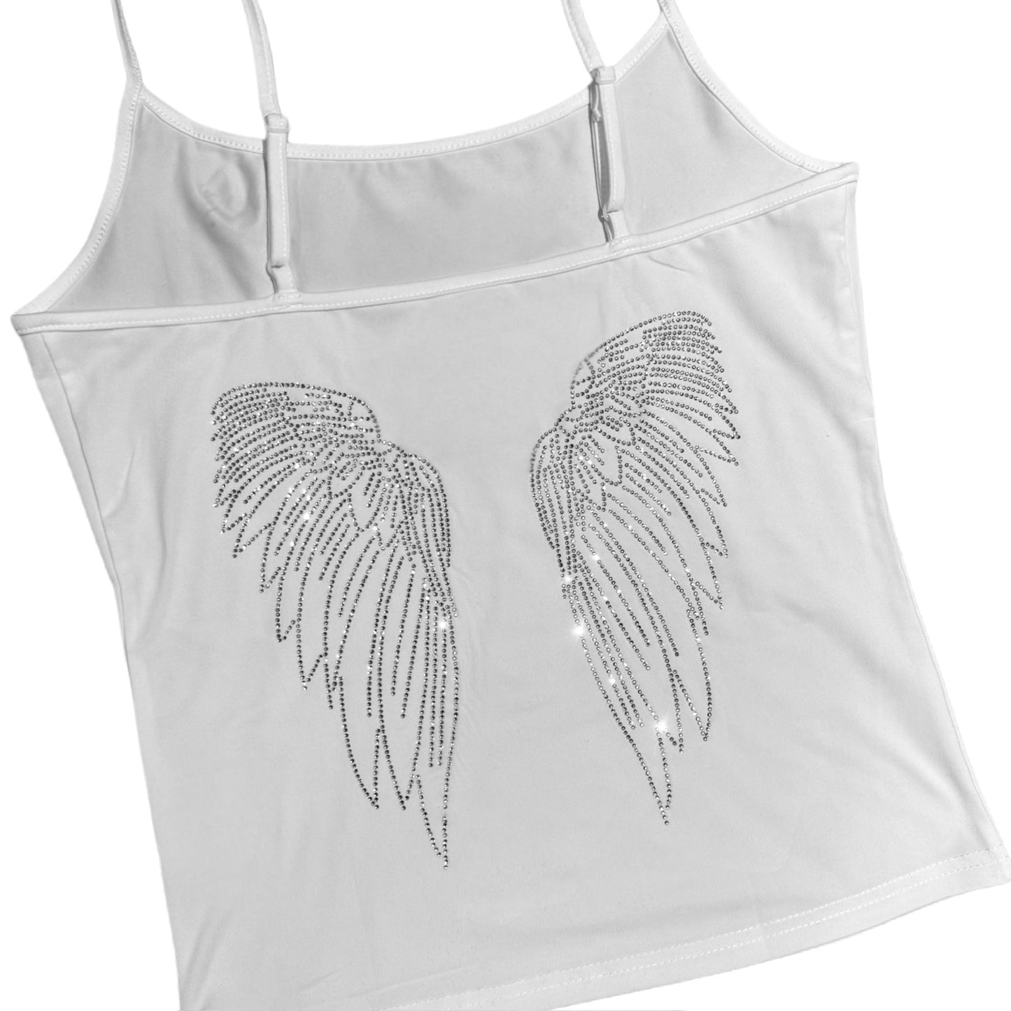 Rinestone Angel Wings Tank Top