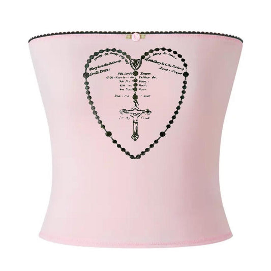 ♡ Rosary Tube Top ♡