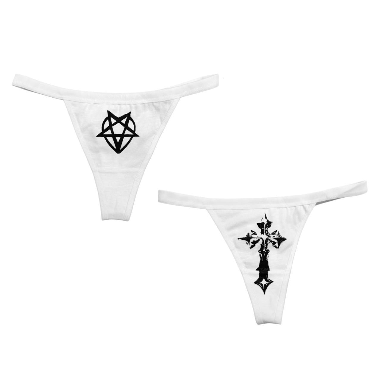 Screenprint Cross Thong Set