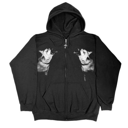 Dog Bite Zip-Up Hoodie