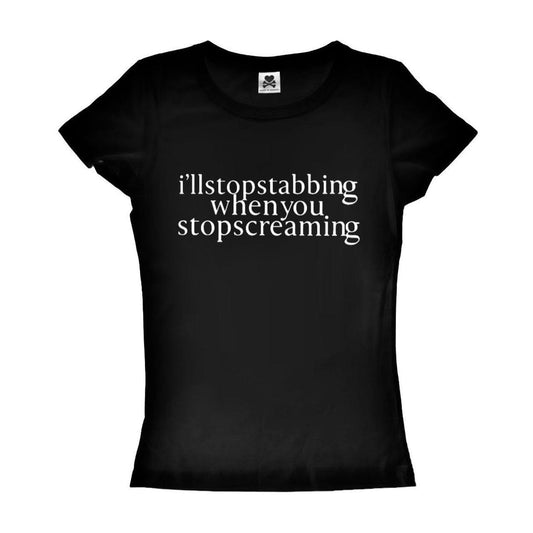 Stabbing+Screaming Baby Tee
